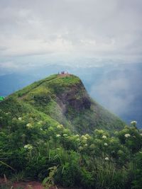 Scenic view of mountain against sky