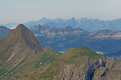 Idyllic shot of mountains against sky