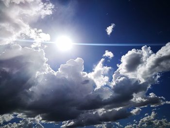 Low angle view of clouds in sky