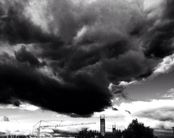 Low angle view of cloudy sky