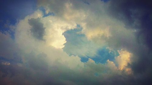 Low angle view of clouds in sky