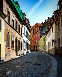 Street amidst buildings in town