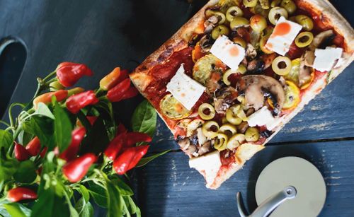 Close-up of vegetables on table