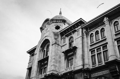 Low angle view of historic building against sky