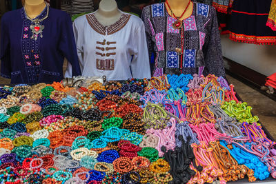 Group of people at market stall