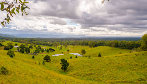 Scenic view of landscape against sky