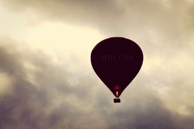 Low angle view of cloudy sky