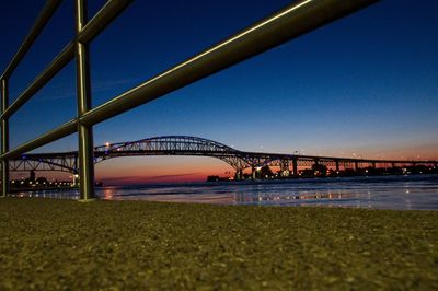 Bridge over river in city