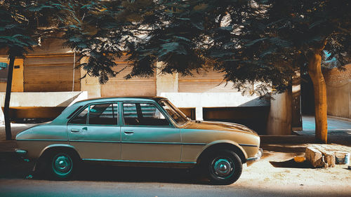 Car on street in city