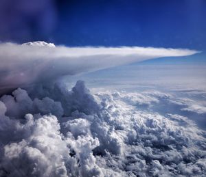 Aerial view of cloudy sky