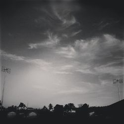 Low angle view of cloudy sky