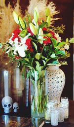 Close-up of vase on table