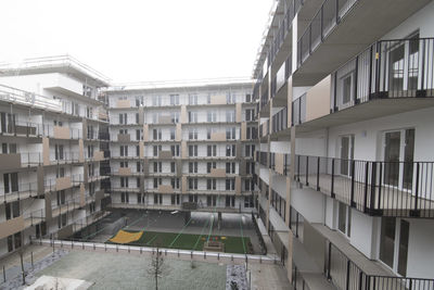 Housing estate in the city, living in a urban residential area