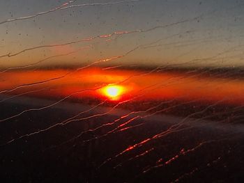 Close-up of sky during sunset