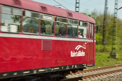 Train on railroad track