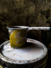 Close-up of coffee cup