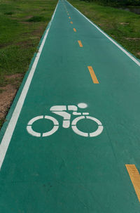 Diminishing perspective of empty road