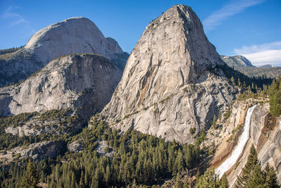 Panoramic view of rocky mountains against sky