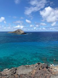 Scenic view of sea against sky