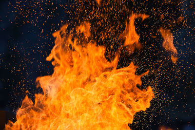 Close-up of fire