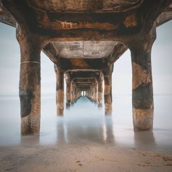 Low angle view of pier