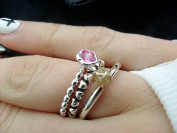 Cropped image of hand holding ring