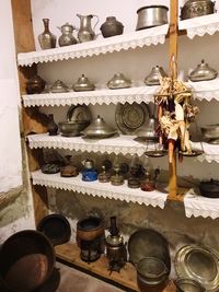 Stack of objects in kitchen