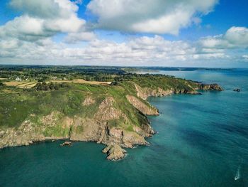 Scenic view of sea against sky