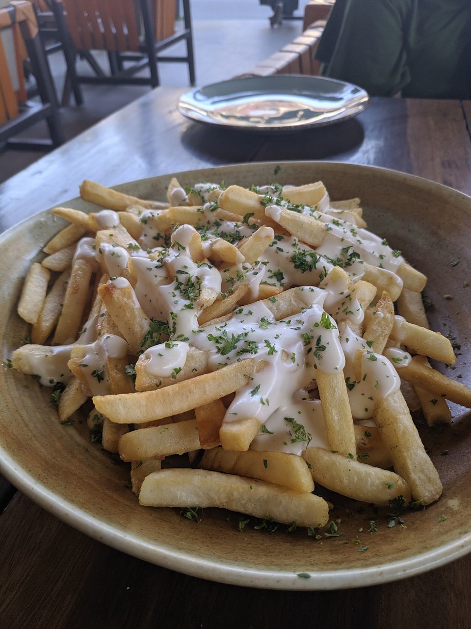 HIGH ANGLE VIEW OF PASTA IN PLATE