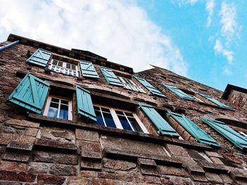 Low angle view of building against sky