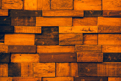 Full frame shot of wooden wall