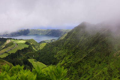 Scenic view of landscape against sky