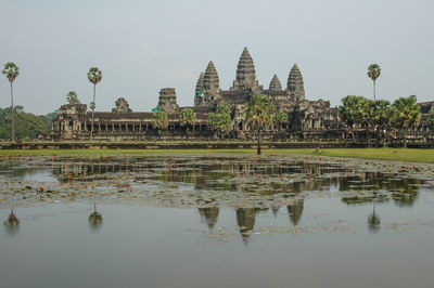 Panoramic view of temple against sky