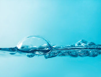 Close-up of water against white background