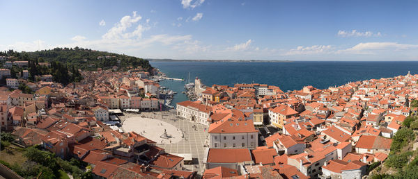 View of pirano in slovenia