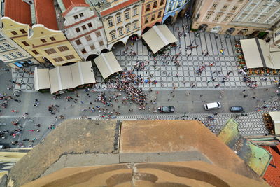 Old town square view from old town hall tower. prague