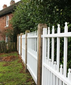 Fence on grass