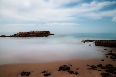 Scenic view of sea against sky