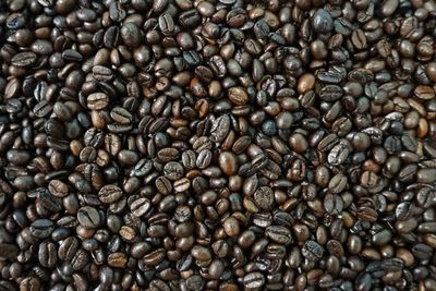 Background texture of roast coffee bean