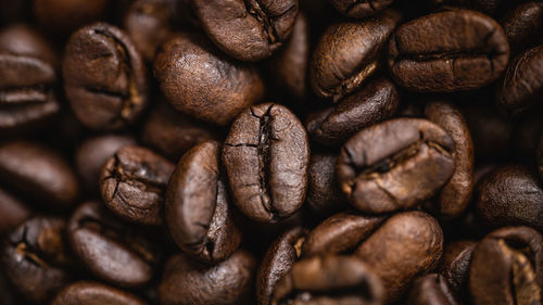 Full frame shot of coffee beans