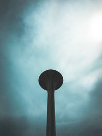 Low angle view of street light against sky