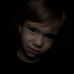 Close-up portrait of boy