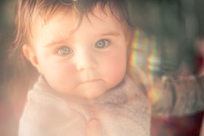 Dreamy portrait of a baby