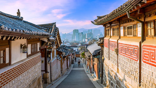 Street amidst buildings in city