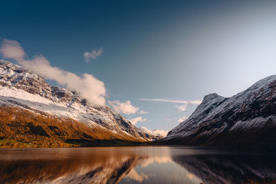 Eidsvatnet, a lake near geiranger, norway