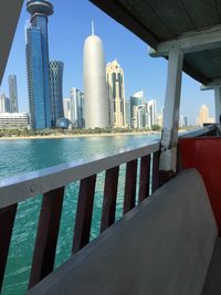 View of city at waterfront