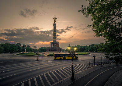 View of tower at sunset