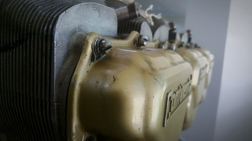Close-up of machine part