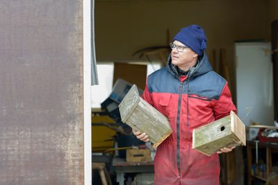 Man working on paper