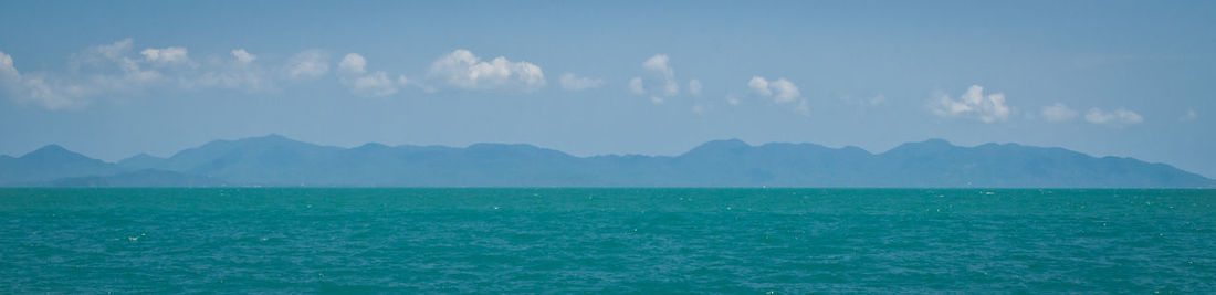 Panoramic view of sea against sky